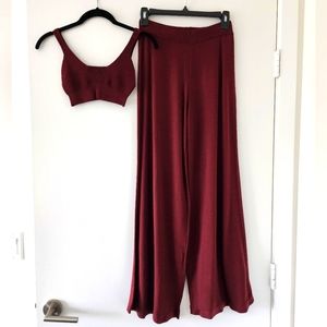Free People Knit Bra and Pant Set